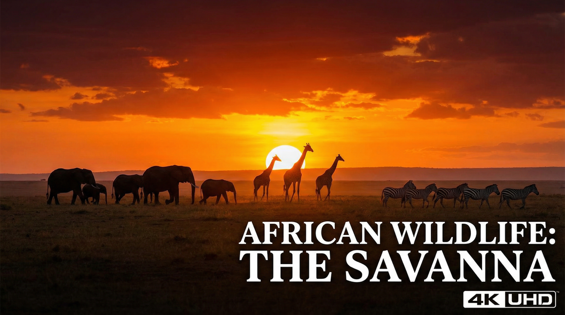 双飞非洲野生动物视频